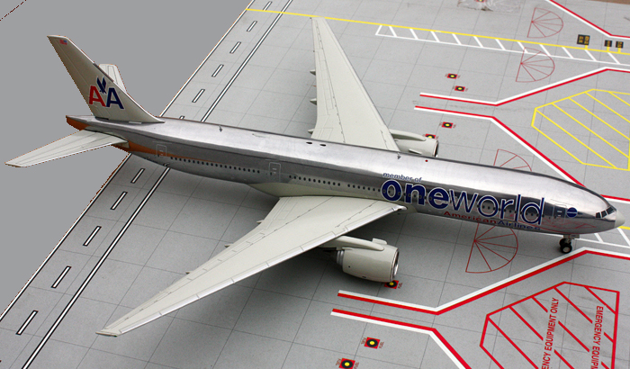 American Airlines NL One World B777-200ER 1:400 N796AN Die-cast Airplane Model 
