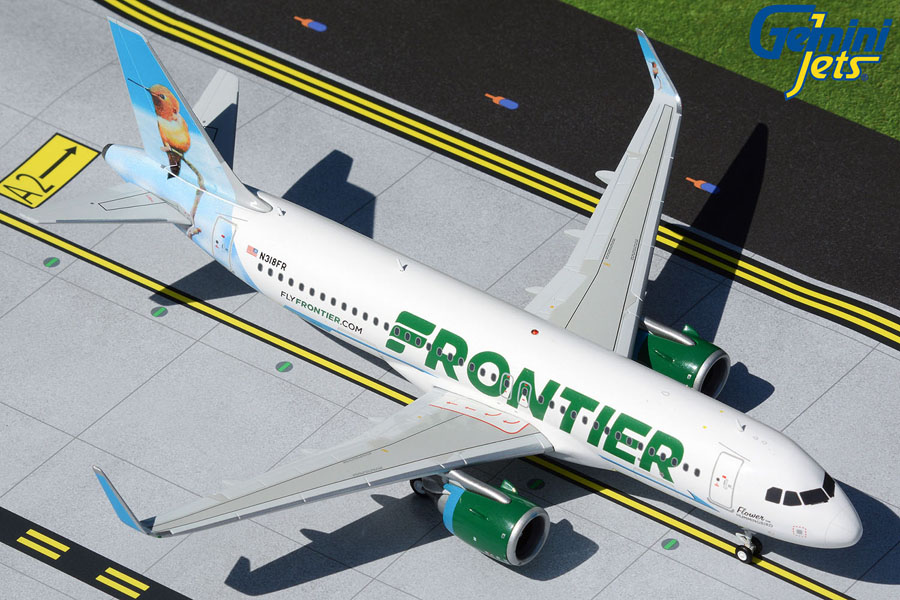 Frontier Airlines A320neo N318FR "Flower the Hummingbird" (1:200)