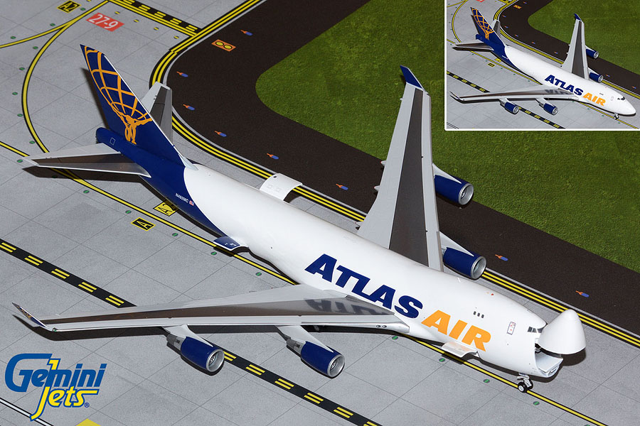 Atlas Air B747-400ERF N492MC Interactive Series (1:200)