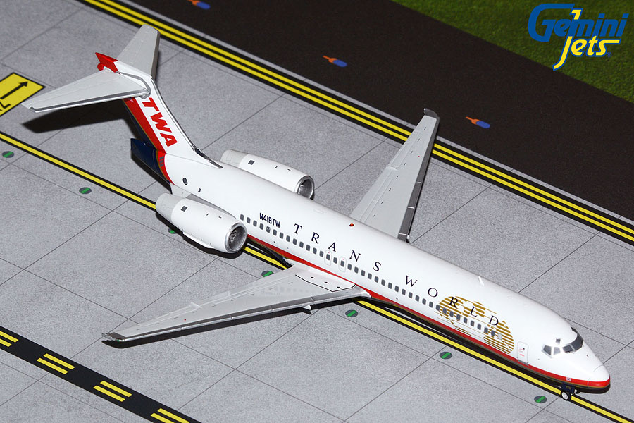 TWA Trans World Airlines B717-200 N418TW (1:200)