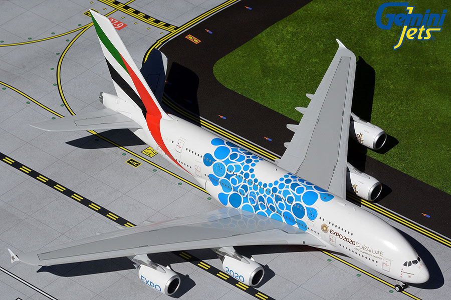 Emirates A380 A6-EOT "Expo 2020" Blue Baubles (1:200)