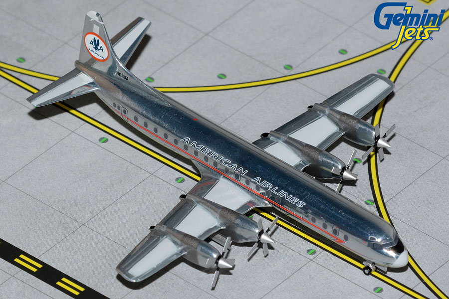 American Airlines L-188A Electra N6118A Polished, Astrojet Livery (1:400)