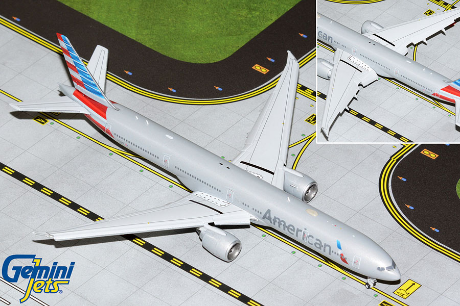 American Airlines B777-300ER N736AT flaps down (1:400)