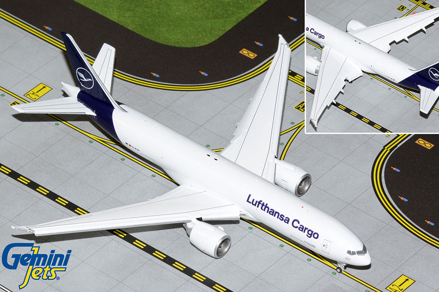 Lufthansa Cargo B777-200LRF D-ALFA flaps down (1:400)