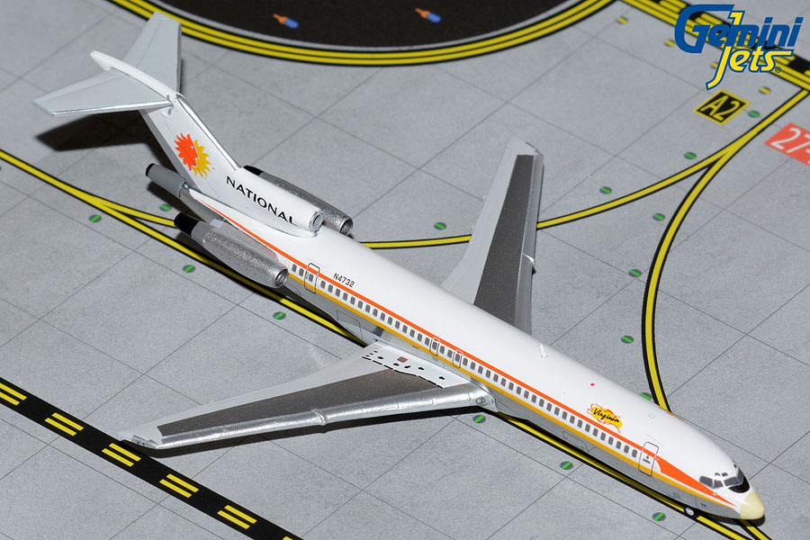National Airlines B727-200 N4732 Sun King livery, Polished Belly (1:400)
