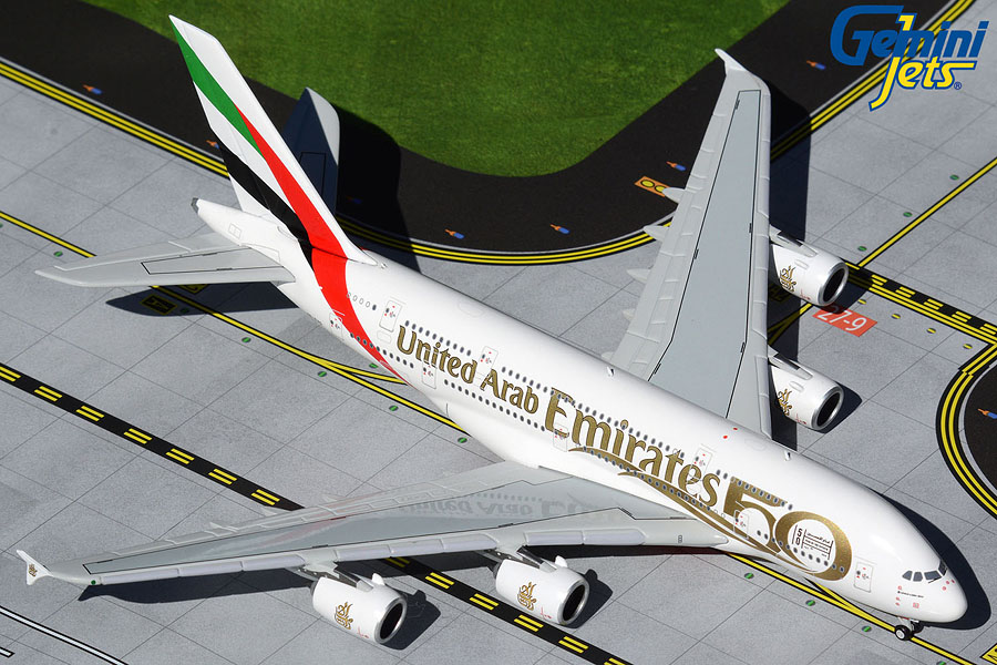 Emirates A380 A6-EVG UAE 50th Anniversary Livery (1:400)