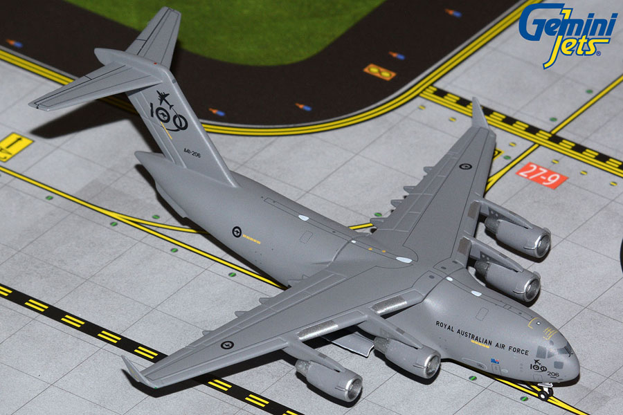 Royal Australian Air Force C-17A A41-206 with RAAF Centenary logo (1:400)